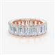 1 - Hailey 6.00 ctw Emerald Shape Lab Grown Diamonds (5x3 mm) Eternity Band 