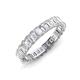 3 - Hailey 2.40 ctw Emerald Shape Lab Grown Diamonds (3x2 mm) Eternity Band 