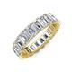 3 - Hailey 5.00 ctw Emerald Shape Lab Grown Diamonds (4x3 mm) Eternity Band 