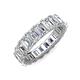 3 - Hailey 5.00 ctw Emerald Shape Lab Grown Diamonds (4x3 mm) Eternity Band 