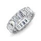 3 - Hailey 6.00 ctw Emerald Shape Lab Grown Diamonds (5x3 mm) Eternity Band 