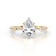 1 - Nuria 1.81 ctw IGI Certified Pear Shape Lab Grown Diamond  (9X6 mm) accented Diamonds Engagement Ring 