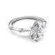 5 - Nuria 1.81 ctw IGI Certified Pear Shape Lab Grown Diamond  (9X6 mm) accented Diamonds Engagement Ring 