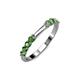 2 - Alicia 2.60 mm Green Garnet Wedding Band 