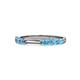 1 - Alicia 2.60 mm Blue Topaz Wedding Band 