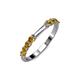 2 - Alicia 2.60 mm Citrine Wedding Band 