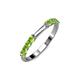 2 - Alicia 2.60 mm Peridot Wedding Band 