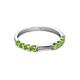 3 - Alicia 2.60 mm Peridot Wedding Band 