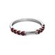 3 - Alicia 2.60 mm Red Garnet Wedding Band 