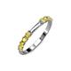 2 - Alicia 2.60 mm Yellow Sapphire Wedding Band 