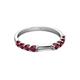 3 - Alicia 2.60 mm Ruby Wedding Band 