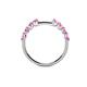 4 - Alicia 2.60 mm Pink Sapphire Wedding Band 