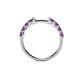 4 - Alicia 2.60 mm Amethyst Wedding Band 