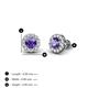 3 - Bernice Iolite and Diamond Stud Earrings 