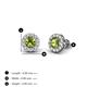 3 - Bernice Peridot and Diamond Stud Earrings 