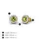 3 - Bernice Peridot and Diamond Stud Earrings 