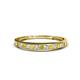 1 - Aqilia 0.75 ctw Yellow Sapphire and Lab Grown Diamond 2.00 mm Wedding Band 
