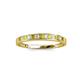 2 - Aqilia 2.00 mm Yellow and White Lab Grown Diamond Wedding Band 