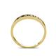 4 - Aqilia 2.00 mm Smoky Quartz and Lab Grown Diamond Wedding Band 
