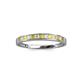 2 - Aqilia 0.75 ctw Yellow Sapphire and Lab Grown Diamond 2.00 mm Wedding Band 