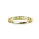 2 - Aqilia 0.75 ctw Yellow Sapphire and Lab Grown Diamond 2.00 mm Wedding Band 