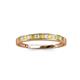 2 - Aqilia 0.75 ctw Yellow Sapphire and Lab Grown Diamond 2.00 mm Wedding Band 