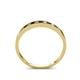 4 - Aqilia 0.75 ctw Red Garnet and Lab Grown Diamond 2.00 mm Wedding Band 