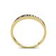 4 - Aqilia 0.75 ctw Tanzanite and Lab Grown Diamond 2.00 mm Wedding Band 