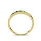 4 - Aqilia 0.71 ctw Green Garnet and Lab Grown Diamond 2.00 mm Wedding Band 
