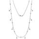 1 - Belina 0.51 ctw (17 Stn/2mm) Round Yellow Diamond and Lab Grown Diamond Drop Station Necklace 