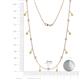 3 - Belina 0.51 ctw (17 Stn/2mm) Round Yellow Sapphire and Lab Grown Diamond Drop Station Necklace 