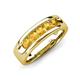 3 - Caleb 0.75 ctw Citrine Comfort Fit Men Wedding Band (6 mm) 