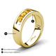 4 - Caleb 0.75 ctw Citrine Comfort Fit Men Wedding Band (6 mm) 