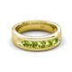 5 - Caleb 0.89 ctw Peridot Comfort Fit Men Wedding Band (6 mm) 