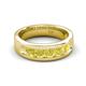 5 - Caleb 0.80 ctw Yellow Diamond Comfort Fit Men Wedding Band (6 mm) 