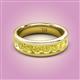 2 - Irvin 1.12 ctw Yellow Diamond Seven Stone Comfort Fit Men Wedding Band (6 mm) 