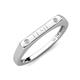 3 - Signet Personalized Bar Ring accented with Lab Grown Diamonds 