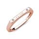 3 - Signet Personalized Bar Ring accented with Lab Grown Diamonds 