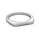 4 - Signet Personalized Bar Ring accented with Lab Grown Diamonds 