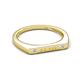 4 - Signet Personalized Bar Ring accented with Natural Diamonds 