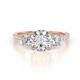 1 - Triandra 2.33 ctw IGI Certified Lab Grown Diamond (7.00 mm) Three stone Engagement Ring 