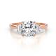 1 - Triada 2.34 ctw IGI Certified Lab Grown Diamond Cushion Shape (7 mm) Three Stone Engagement Ring 