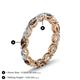 5 - Madison 5x3 mm Oval Diamond and Smoky Quartz Eternity Band 