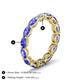 6 - Madison 5x3 mm Oval Lab Grown Diamond and Tanzanite Eternity Band 