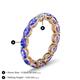 6 - Madison 5x3 mm Oval Lab Grown Diamond and Tanzanite Eternity Band 