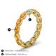 6 - Madison 5x3 mm Oval Lab Grown Diamond and Citrine Eternity Band 
