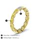 6 - Madison 5x3 mm Oval Lab Grown Diamond and Yellow Sapphire Eternity Band 