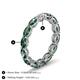 6 - Madison 5x3 mm Oval Lab Grown Diamond and Lab Created Alexandrite Eternity Band 