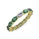 5 - Madison 5x3 mm Oval Lab Grown Diamond and Lab Created Alexandrite Eternity Band 