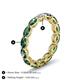 6 - Madison 5x3 mm Oval Lab Grown Diamond and Lab Created Alexandrite Eternity Band 